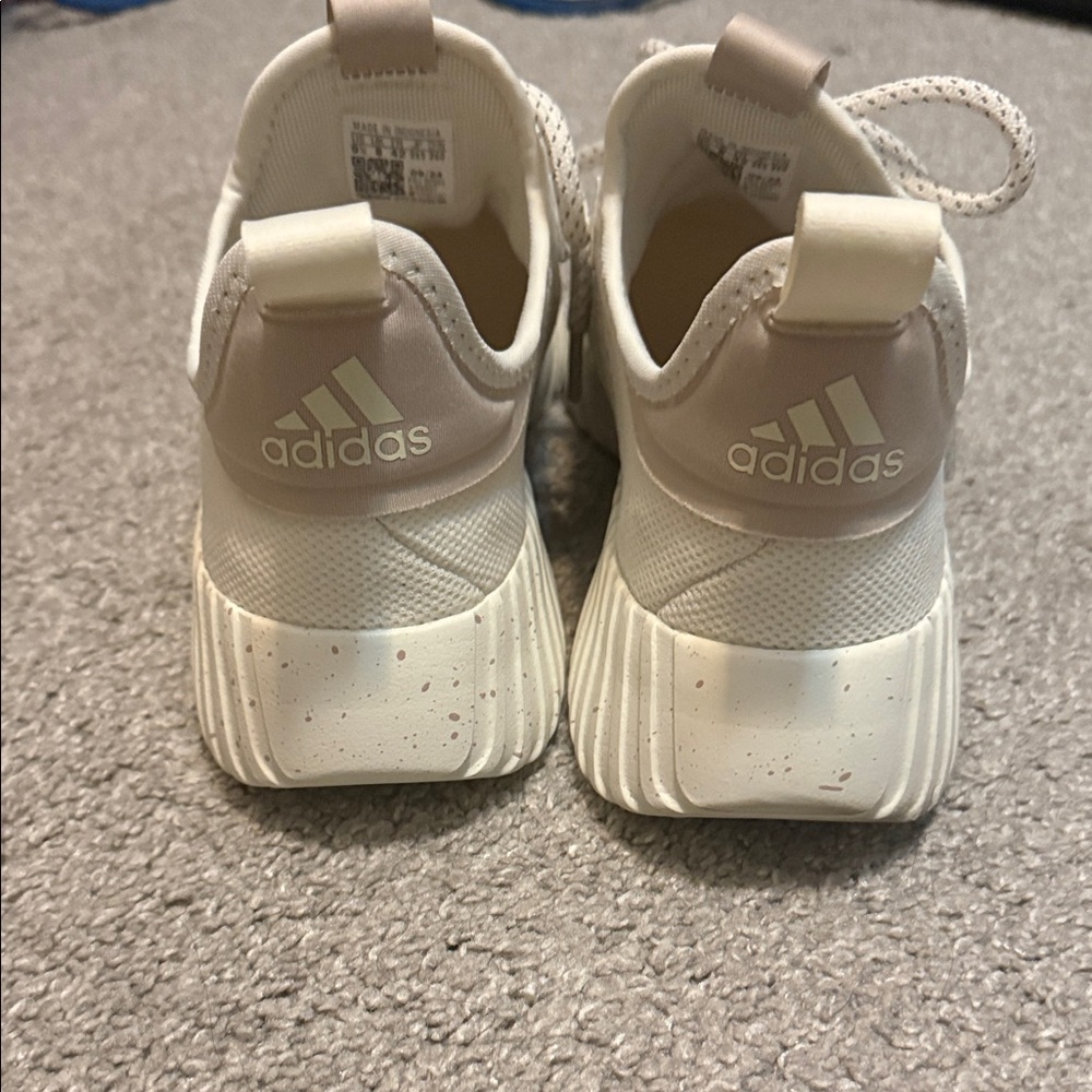 adidas Neutral Cream Knit Runner Sneakers - Picture 3 of 3